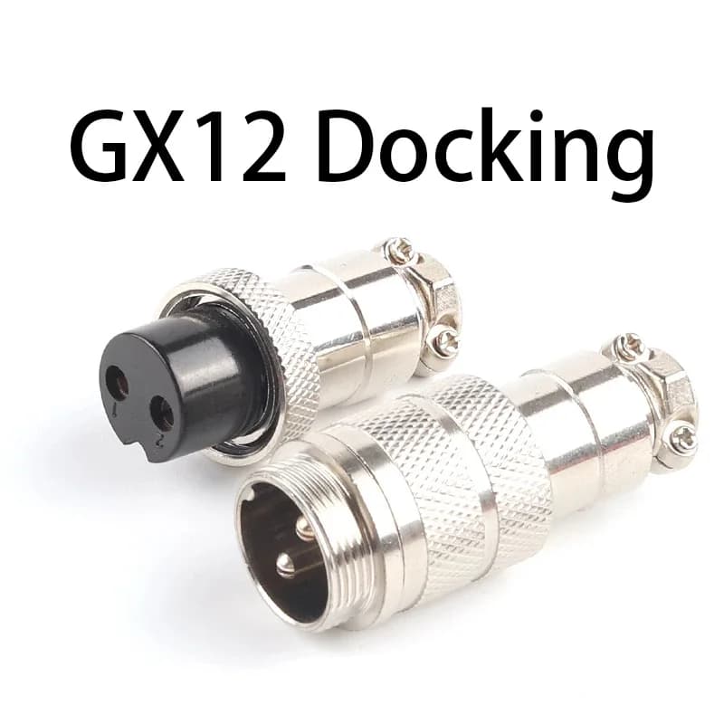 1 Set GX12 Tipo di testa 2/3/4/5/6/7 Pin Presa e spina per aviazione elettrica 12MM Docking Power Maschio e femmina Connettore del pannello circolare