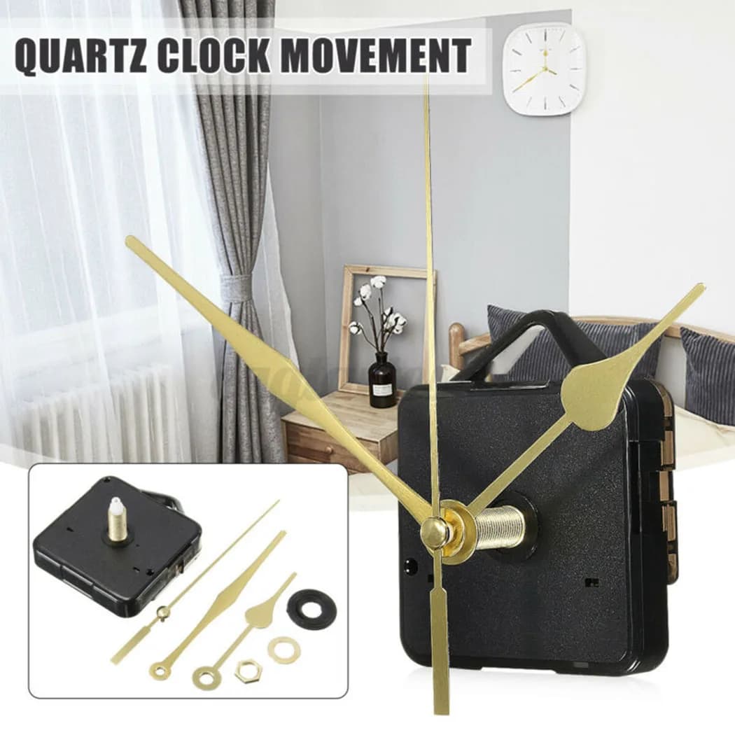 DIY quartz wall clock Movement Spindle Mechanism Hands Wall Decoration 1.5 V repair kit without battery