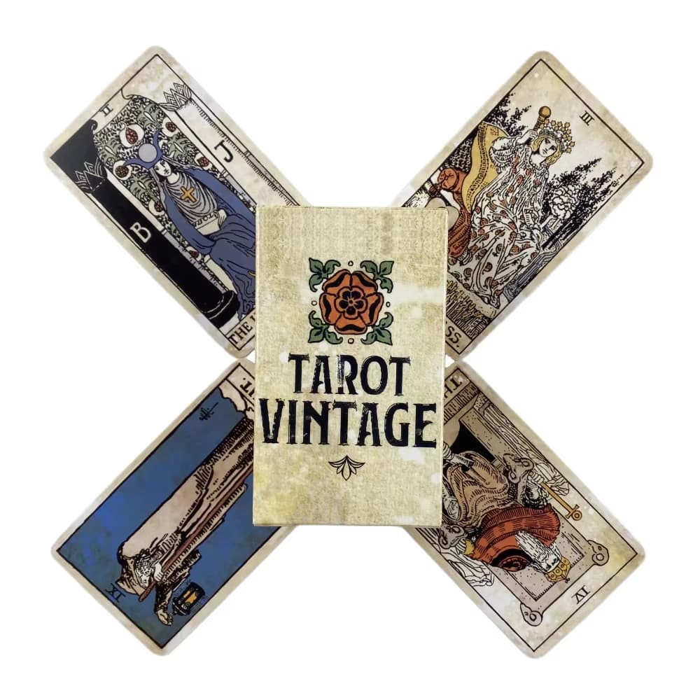 Tarocchi Carte vintage A 78 Rider Deck Oracle English Visions Divination Edition Borad Giocando a giochi