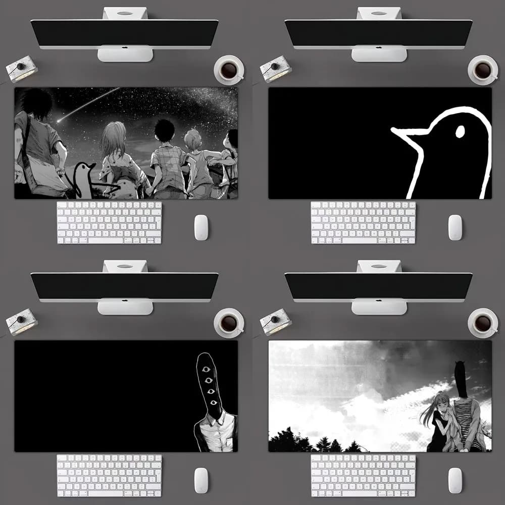 Goodnight punpun Manga Mousepad Mousepad Gamer Mouse Pad Dimensioni per ufficio Tappetino da tavolo lungo