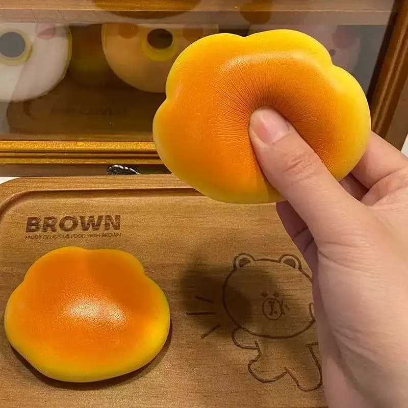 Fried Dough Twists Bread Toy PU Simulated Food Play Wet Soft Sticky Hand Slow Rebound Decompression Adult Party Prank Fidget Toy