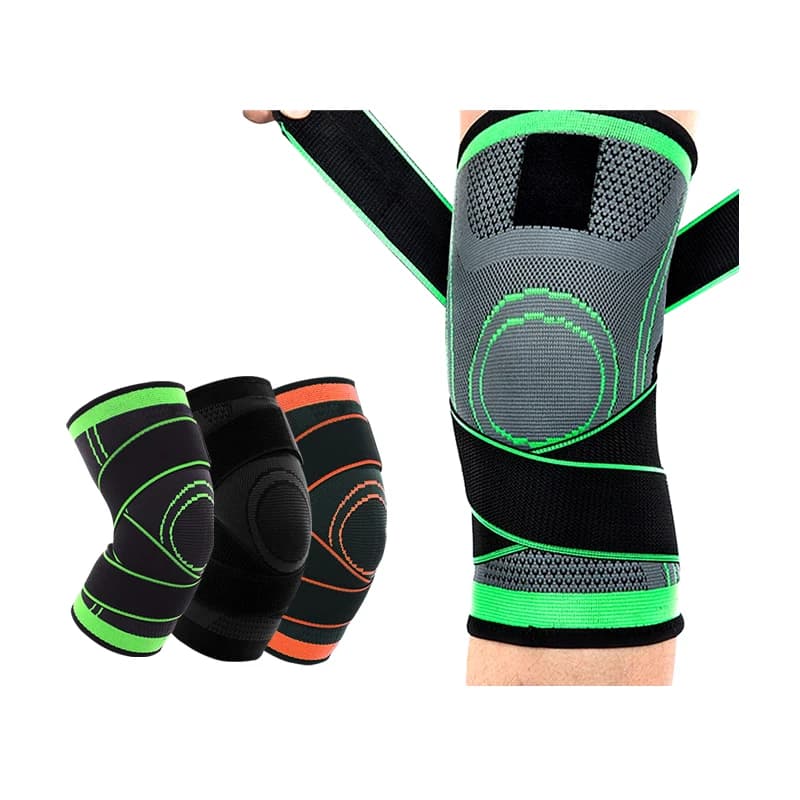 1PS Ginocchiera Compressione Maglia Ginocchiera Per Lo Sport Assorbe Rapidamente Il Sudore Mantenere Le Ginocchia Calde Ginocchiere Supporto Traspirante