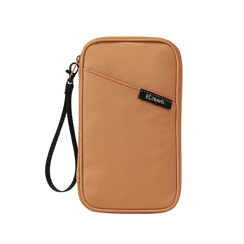 Borsa portaoggetti per portafoglio porta passaporto con blocco RFID per famiglia - Organizzatore di documenti da viaggio con custodia per carte di credito Borsa da viaggio essenziale