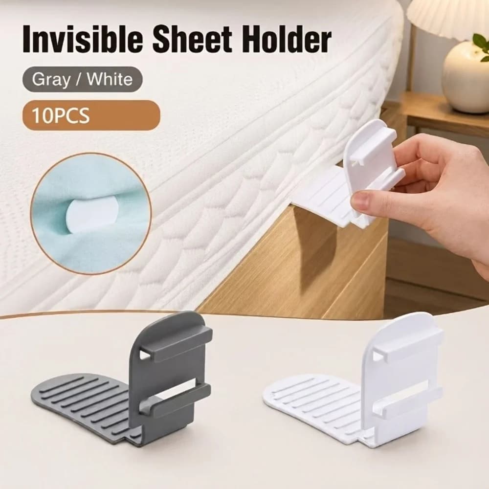 10PCS Adjustable Non-slip Bed Sheet Holder Plastic Bed Cover Fixing Clip Multi-Functional Household Anti-Shift Fasteners NEW