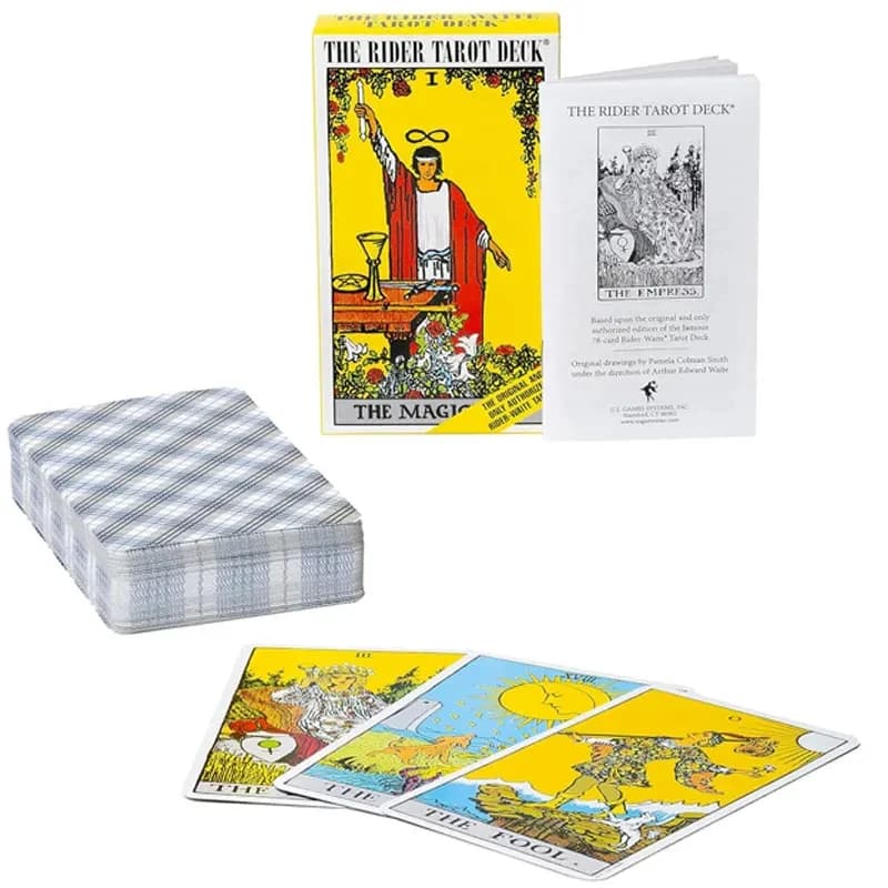 Versione inglese/spagnola Classica The Rider Tarocchi Previsione Divinazione Gioco da tavolo Giocattolo Giochi di festa Waite Tarot Deck Libretto