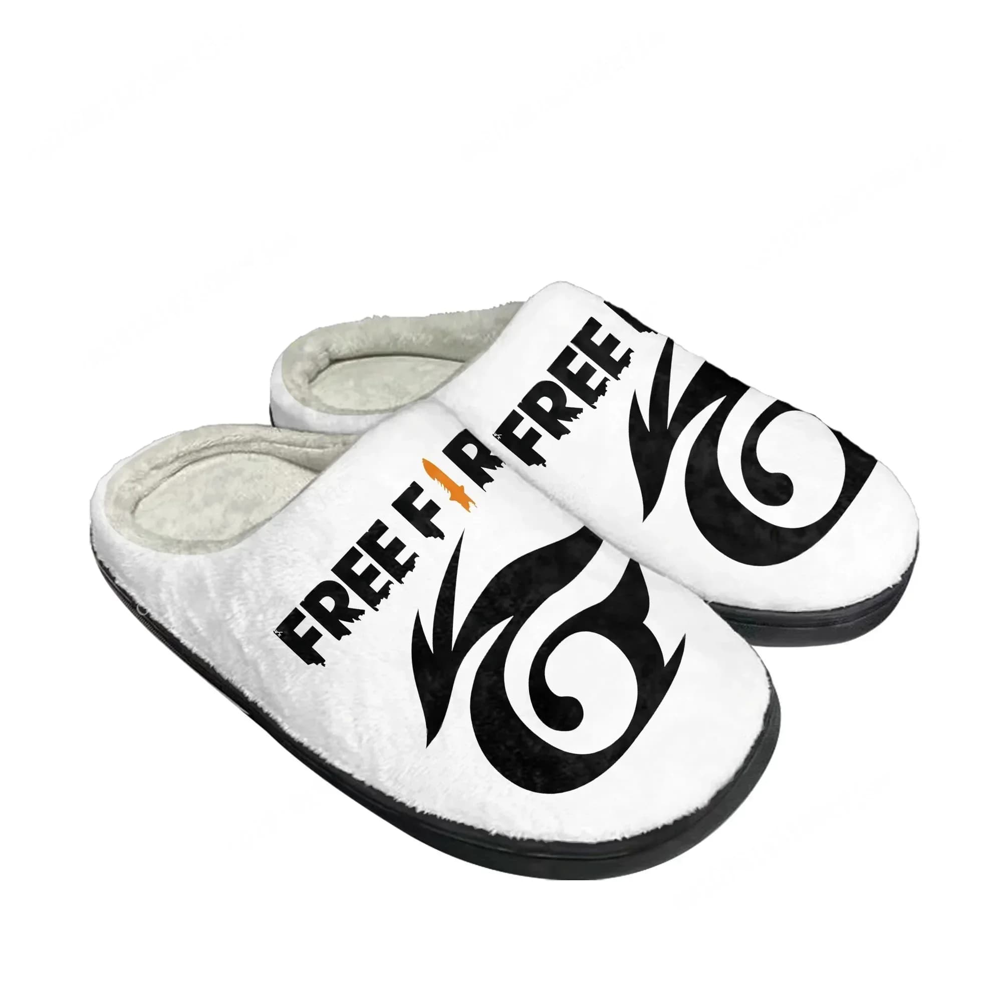 Pantofole in cotone Garena Free Fire, da casa, con cartoni animati, da uomo e da donna, in peluche, per camera da letto, casual, alla moda, calde, su misura
