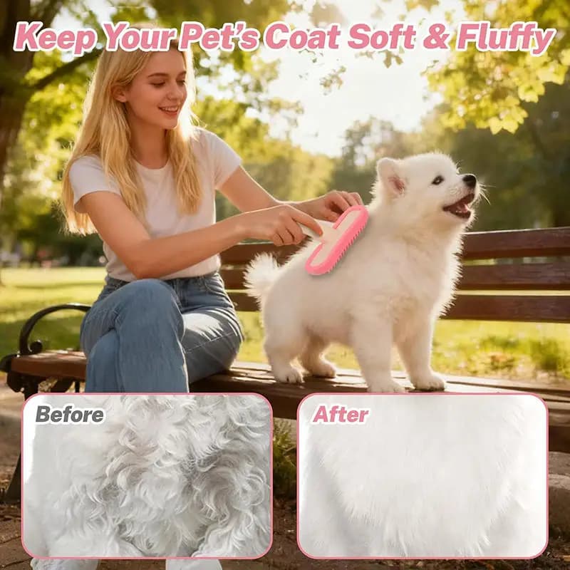 Pettine per Conigli, Spazzola per Pelo di Gatto, Strumento di Pulizia e Cura per Porcellini d'India, Accessorio per Toelettatura e Bagno per Animali