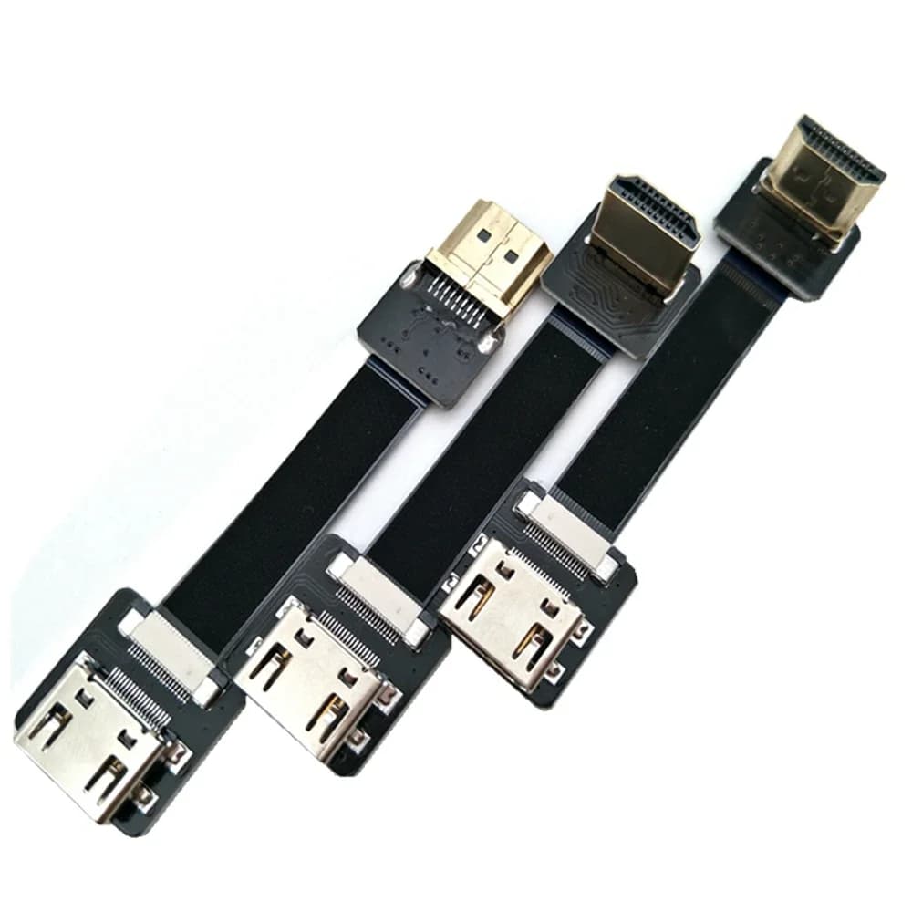 0.05M 0.2M 0.5M 1M 0.8M 0.3M Antenna PTZ FPV Ultra sottile HDMI Upbend Cavo morbido Mini Mini HDMI Gomito Cavo morbido - Un modello