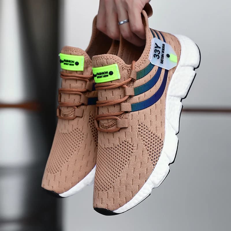 Men's casual sneakers Summer breathable sports shoes Outdoor mesh lightweight running shoes Athletic jogging tennis walking shoes