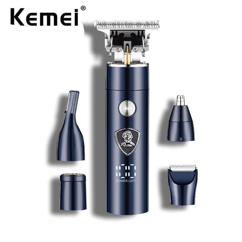 Kemei 5 in 1, Trimmer Multifunction, Electric Razor Rechargeable for Man, Eyebrow Trimmer and Eyelets