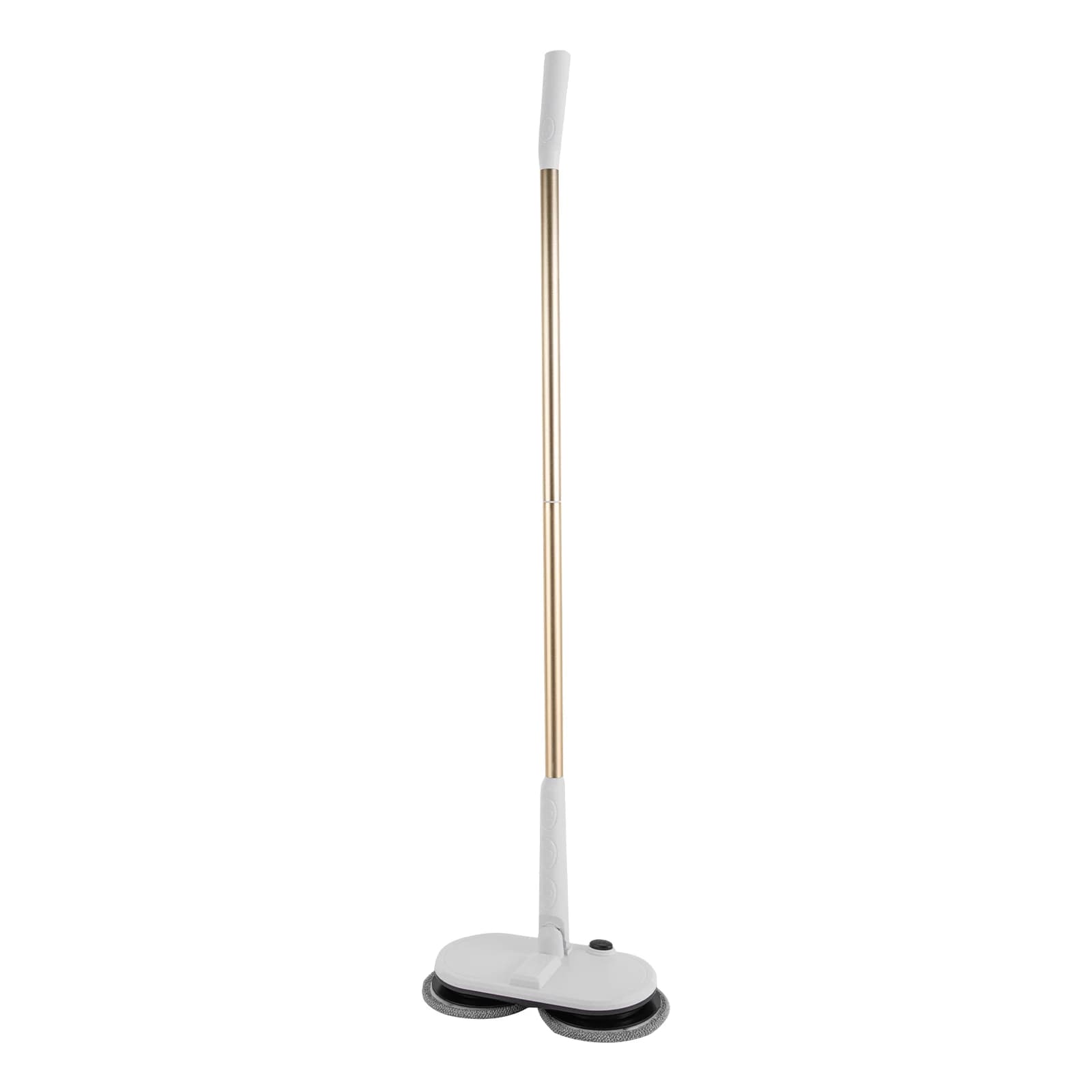 Cordless Electric Spin Mop Floor Cleaning Machine High Density Fiber Adjustable Length Hardwood Tile Floor Power Cleaner With 4 Replacement Mop Pads USB Rechargeable 18650 Lithium Battery 2000mAh 150rpm Low Noise Household Wireless Floor Mop