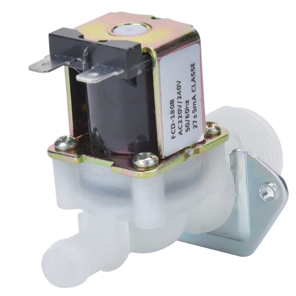 Connettore in plastica per guida a 1 via con ingresso elettrovalvola elettrica per acqua 3/4 pollici per uso domestico AC220V/240V