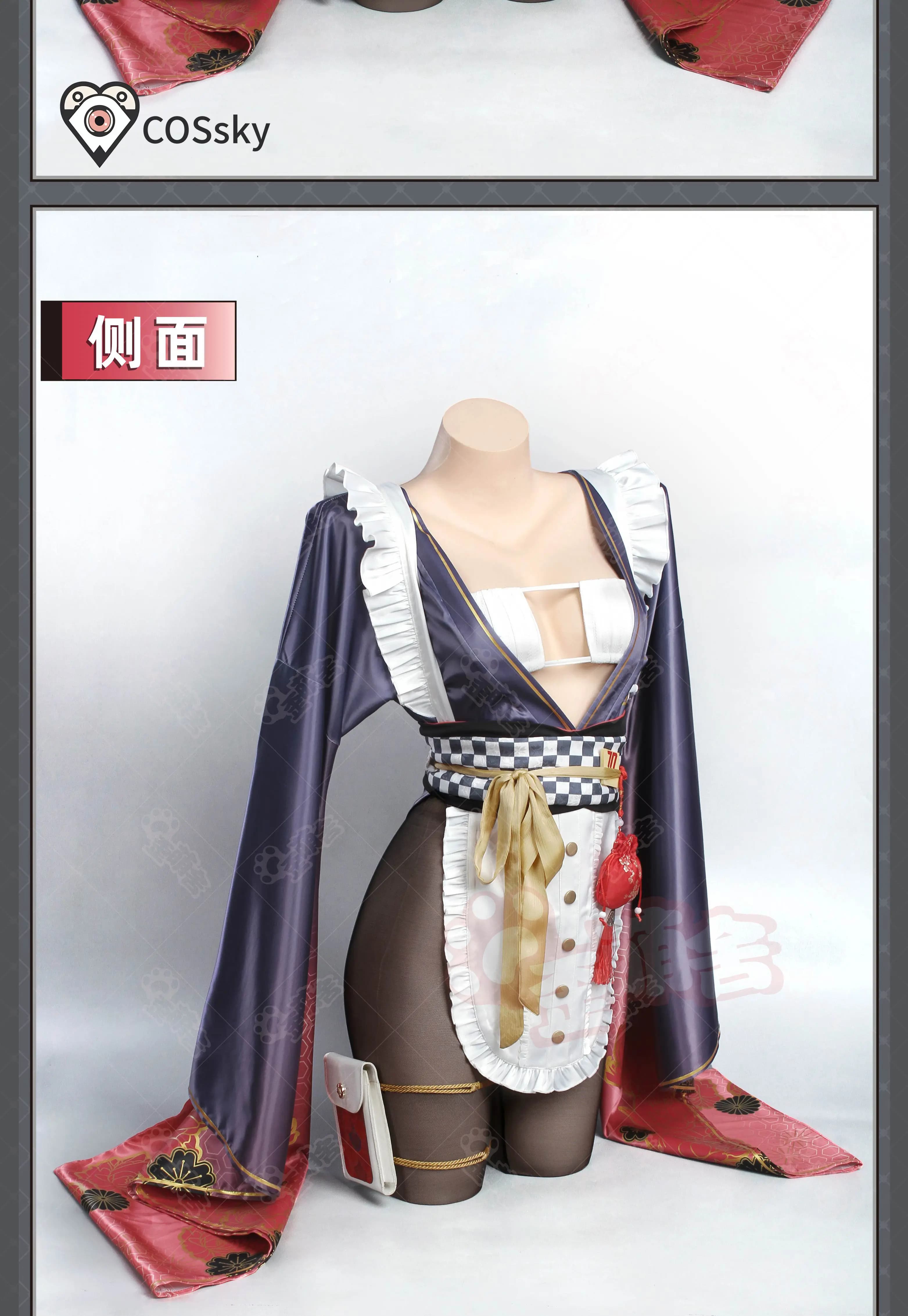 Costume Cosplay Anime Blue Archive di Tsukatsuki Rio, Yukata Sexy da Donna per Halloween e Carnevale, Nuovo Kimono Vintage, Gonna da Notte