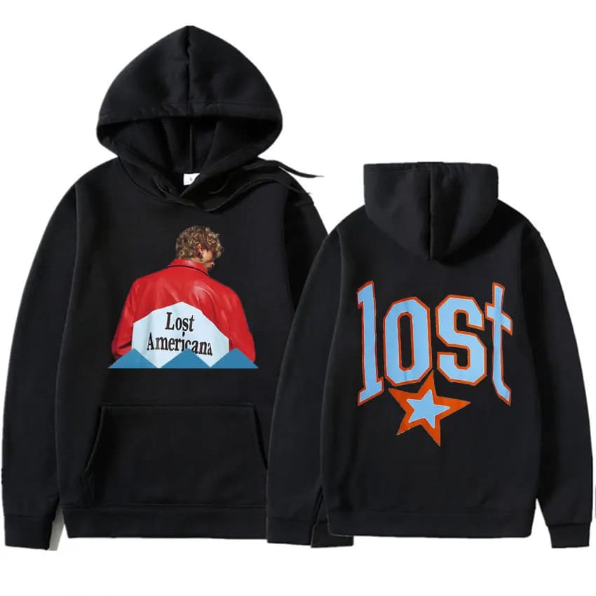 2025 Album Lost Americana Felpe con cappuccio Machine Gun Kelly Mgk Felpe da donna da uomo Casual Harajuku maniche lunghe Pullover oversize