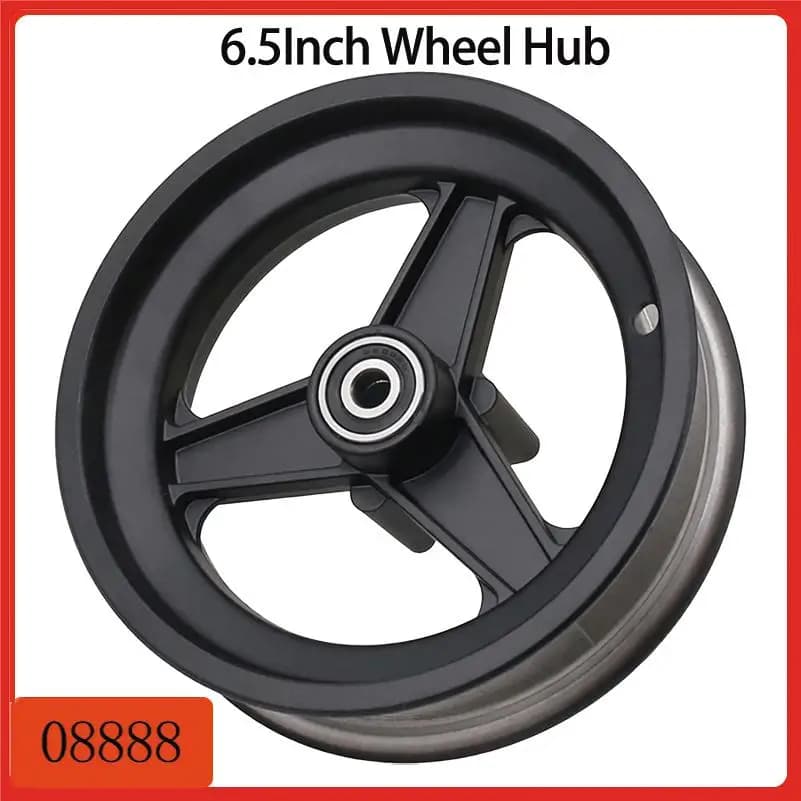 Cerchio per monopattino elettrico da 6,5 pollici compatibile con pneumatici 90/65-6.5 e 85/65-6.5, mozzo ruota in lega