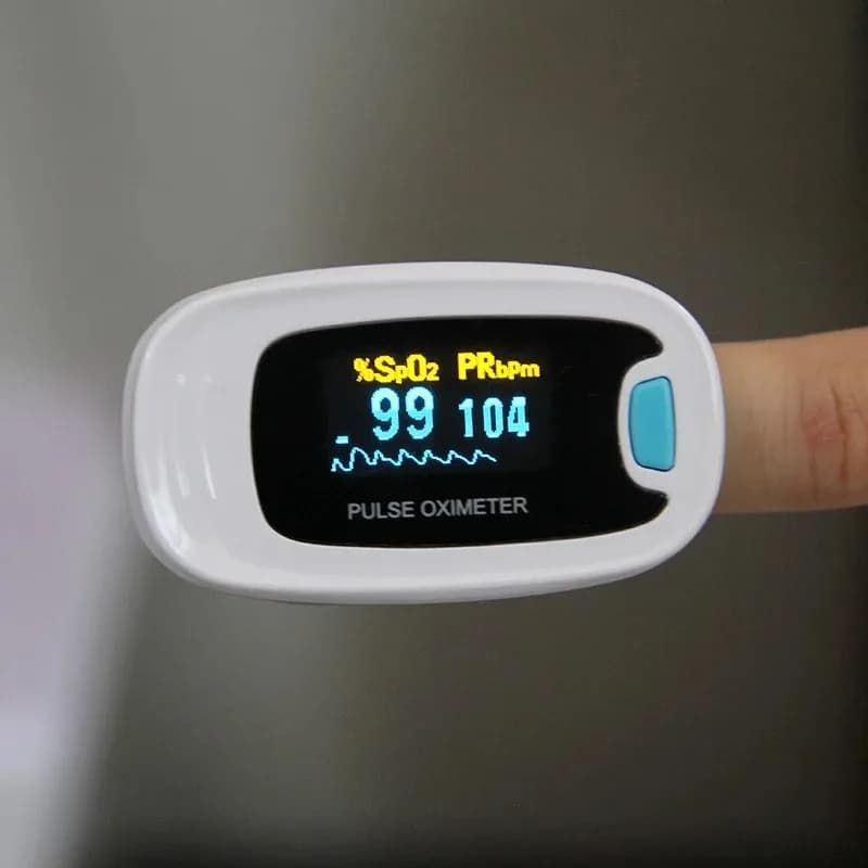 Digital Pulse Oxygen - Precise Monitor of SPO2, Oxygen in Blood and Cardiac Frequency, Ideal for Home, Travel, Gym CONTEC CMS50N