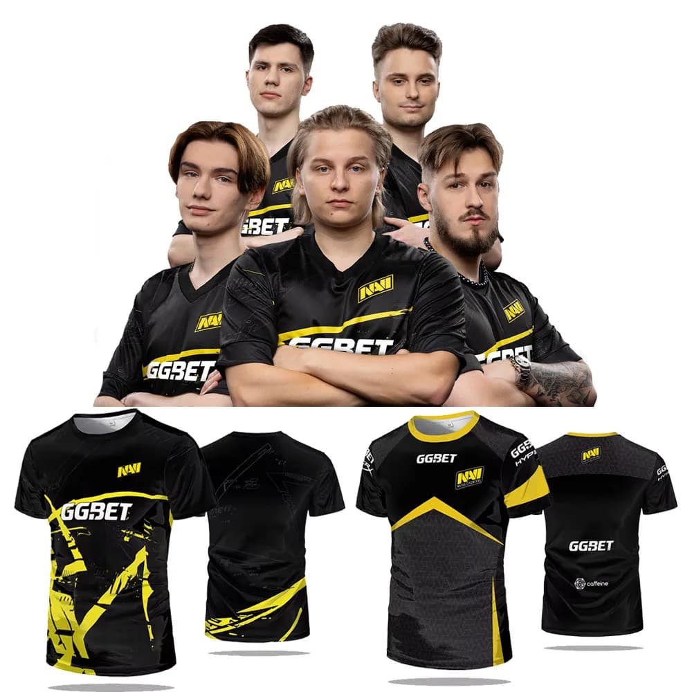 E-sports CS: GO Team Game Uniform Navi Team Training Suit T-shirt da uomo Felpa traspirante Top Cosplay Regalo di festa per bambini