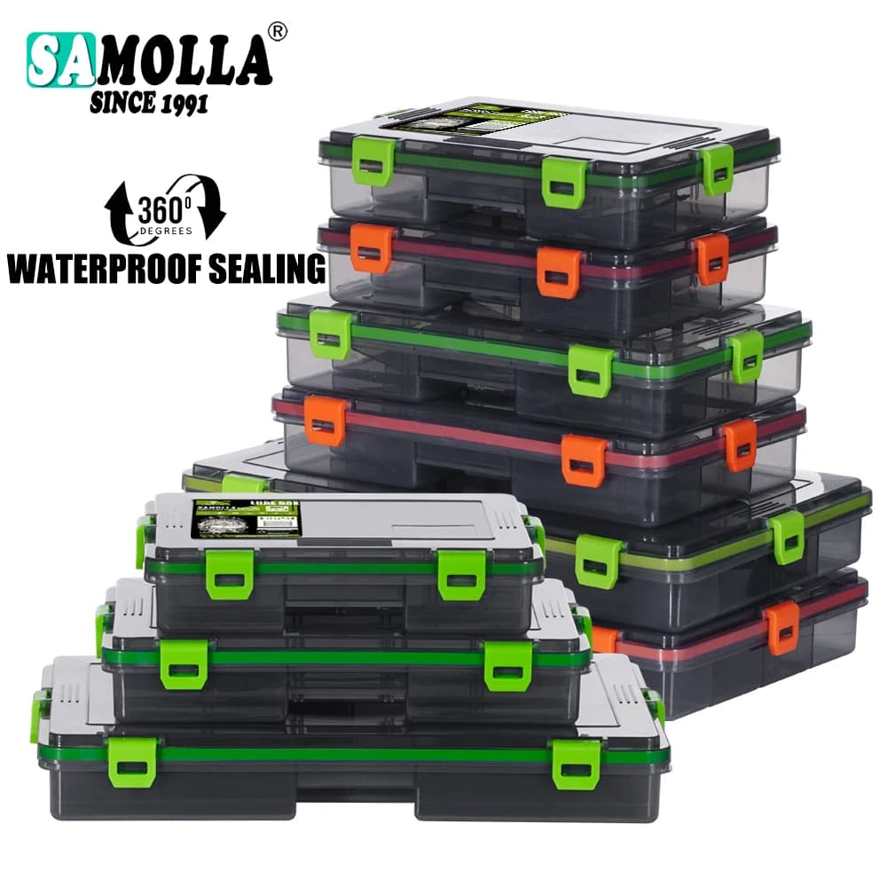SAMOLL Fishing equipment Waterproof box for storing baits Hook boxes for baits Container case for baits Fishing accessories