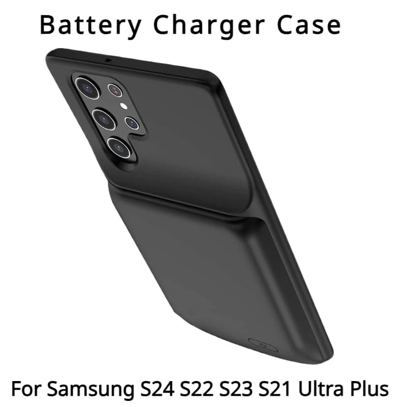 Custodia per caricabatteria 5000mah batteria esterna Power Bank Cover di ricarica antiurto per Samsung S24 S22 S23 S21 Ultra Plus