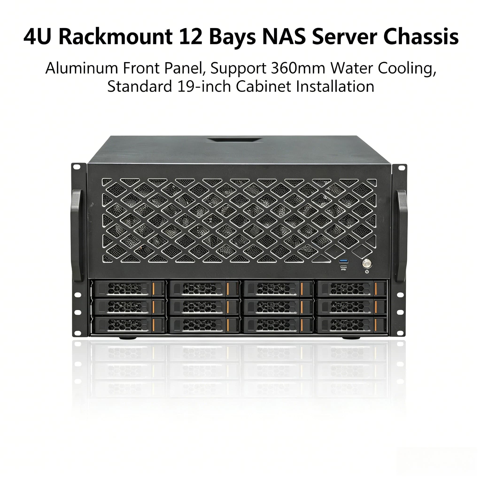 Server di Archiviazione Enterprise con Supporto per 12 Dischi NAS, Montaggio a Rack Desktop 360 Cold Line