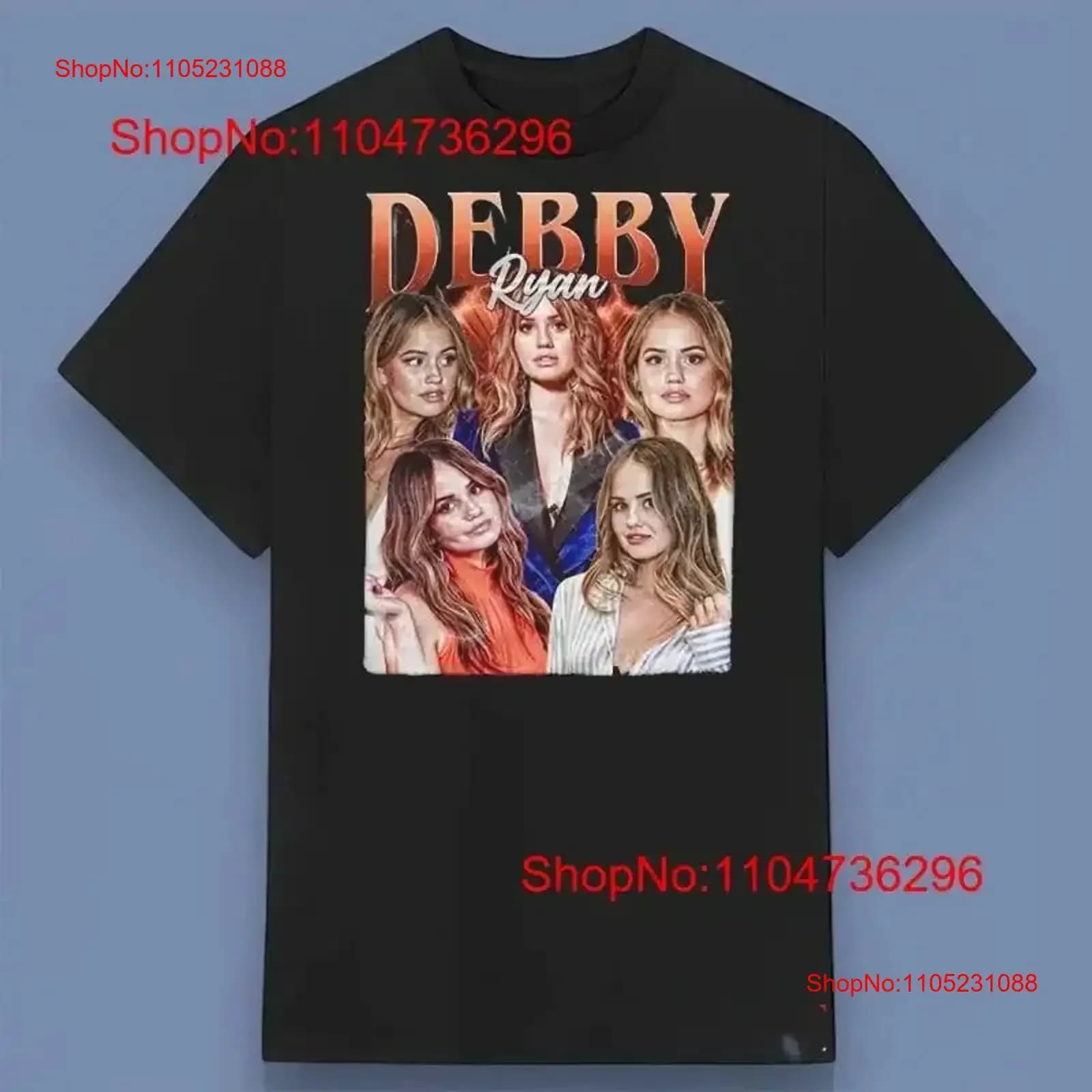 Actress Debby Ryan T-shirt perfect for the family of friends all sizes S 4XL vintage washed elongated homme soft vintage washed
