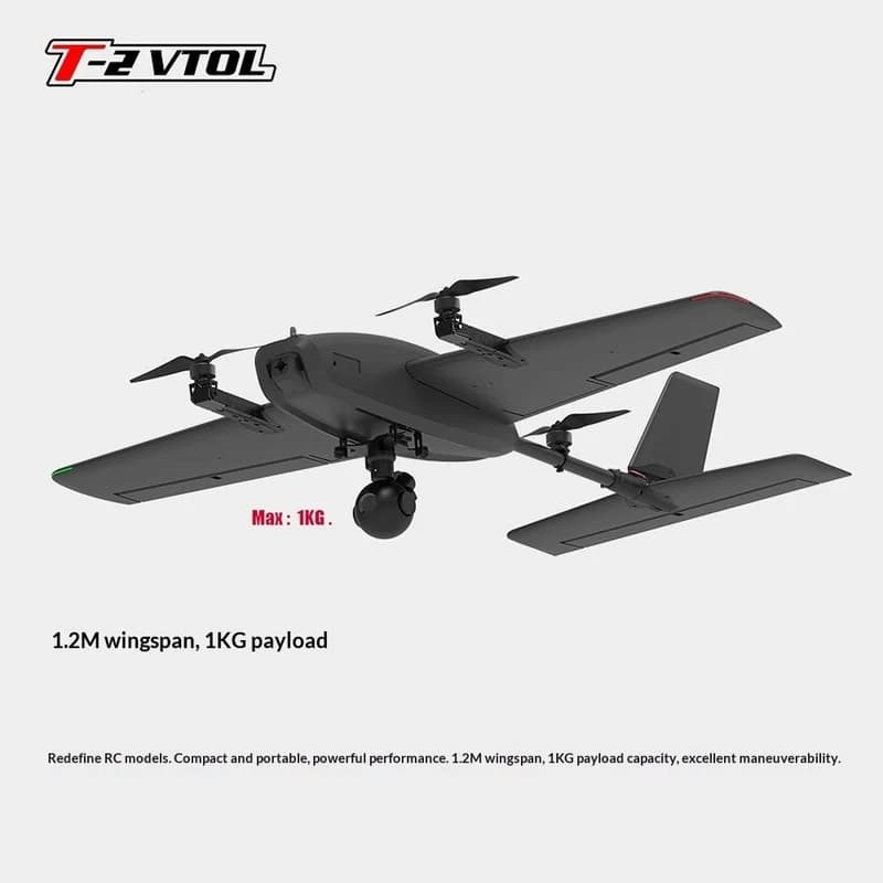 Nuovo in Stock: Drone Hee Wing Warrior T2 a Decollo e Atterraggio Verticale (VTOL) PNP con Scatola di Stoccaggio per il Controllo di Volo, Supporta il Ritorno con Un Solo Tocco