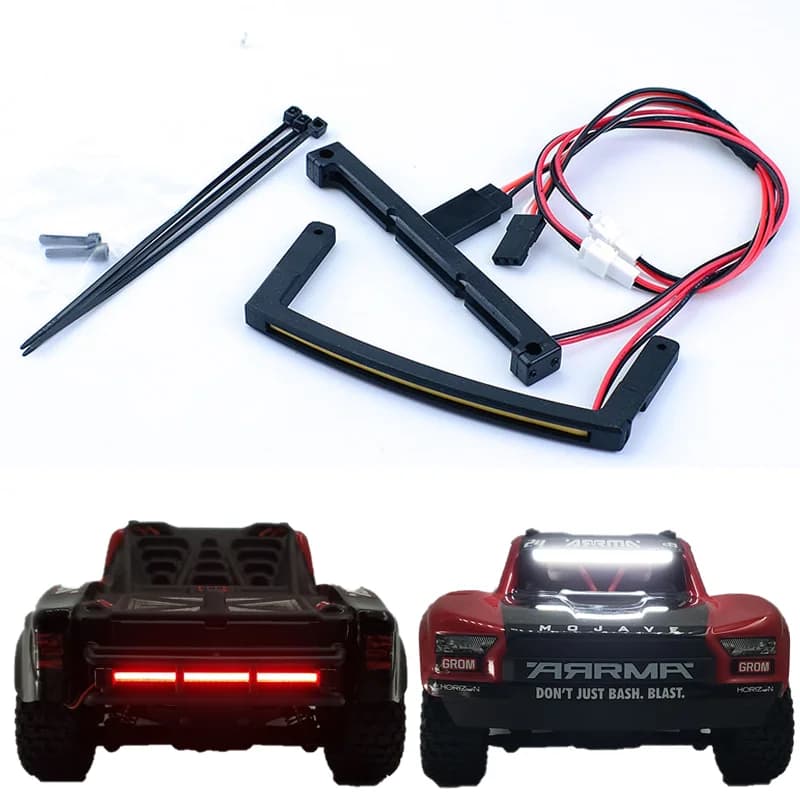 Luci LED 6V Modificate Anteriori e Posteriori per Arrma 1/14 Mini Mojave Grom, Parti di Aggiornamento per Auto RC