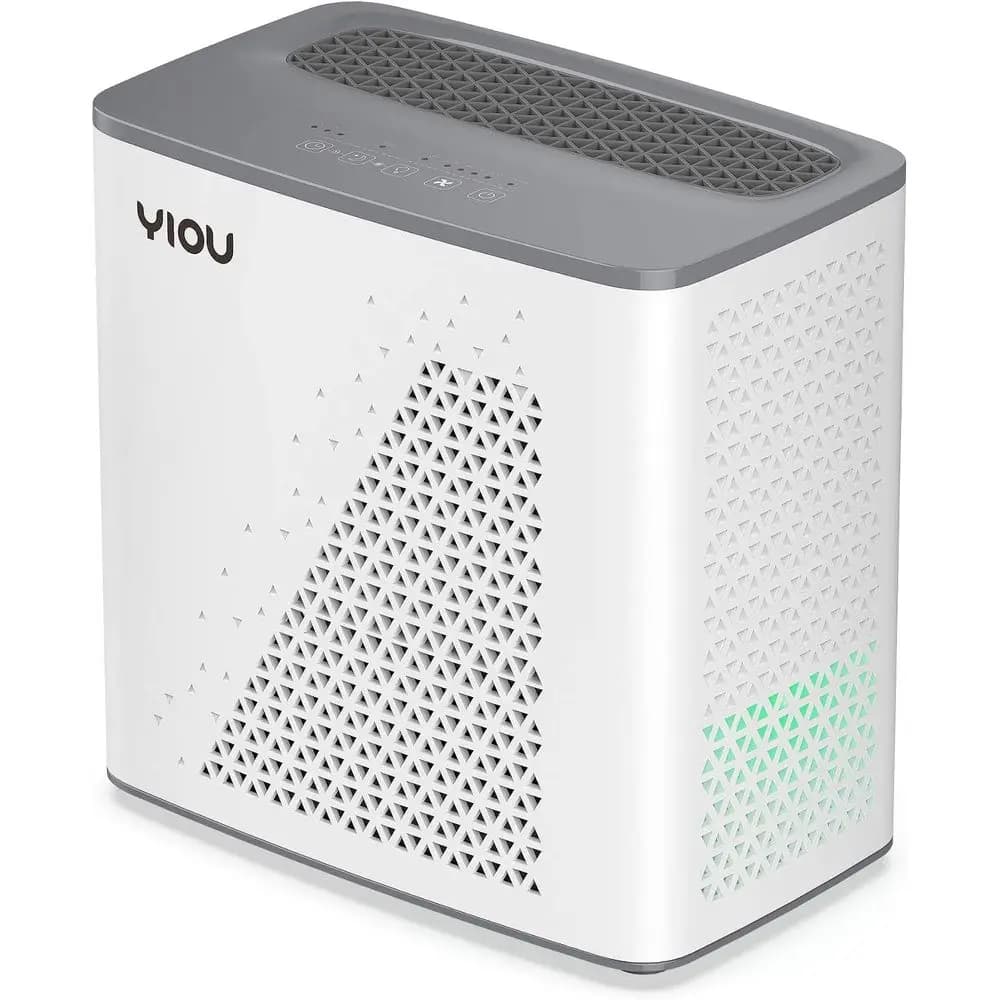 Purificatore d'aria HEPA H13 per ambienti di grandi dimensioni, per allergie, fumo, polvere e polline - 547 piedi quadrati, 20dB, Grigio