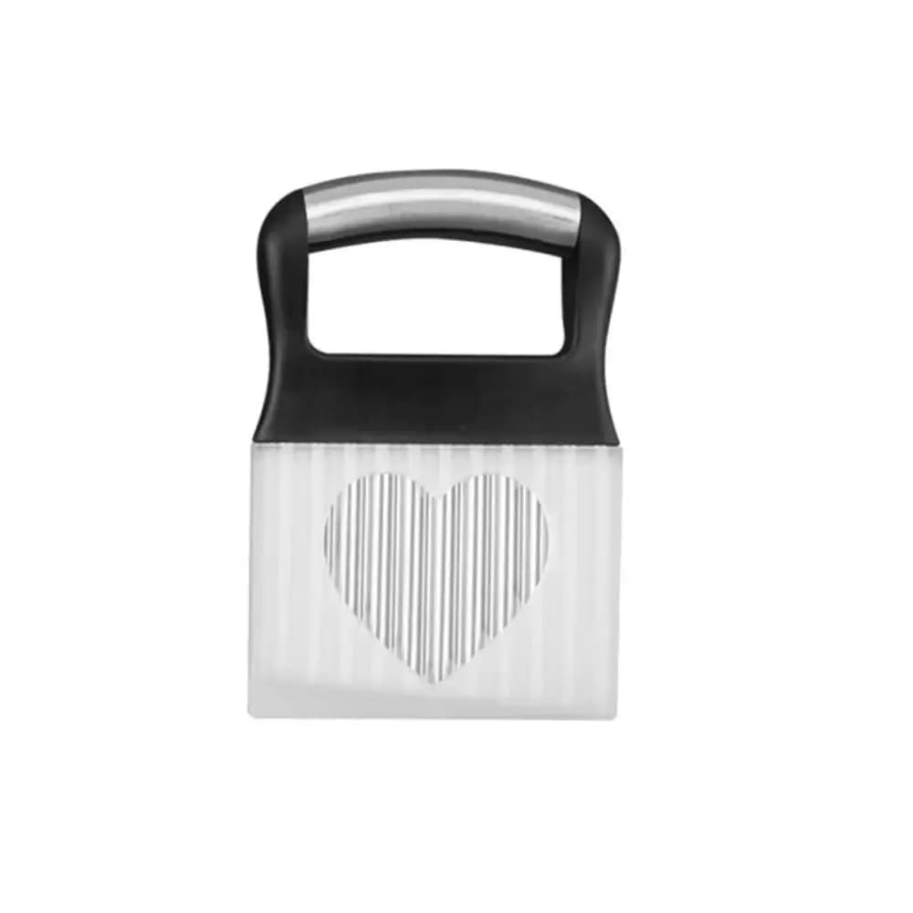 Affettatrice Portatile per Patatine in Acciaio Inossidabile con Manico in PP, Coltello Ondulato per Patate, Taglierina a Onde, Coltello da Cucina
