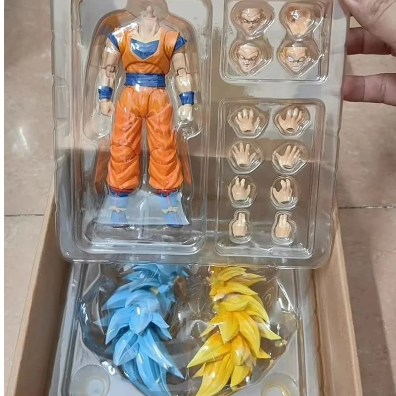 Neokong Studio 3.0 Goku SSJ3 Action Figure Dragon Ball Shf Giocattolo personalizzato Regalo Super Saiyan 3 Corpo fatto a mano da collezione Vegeto