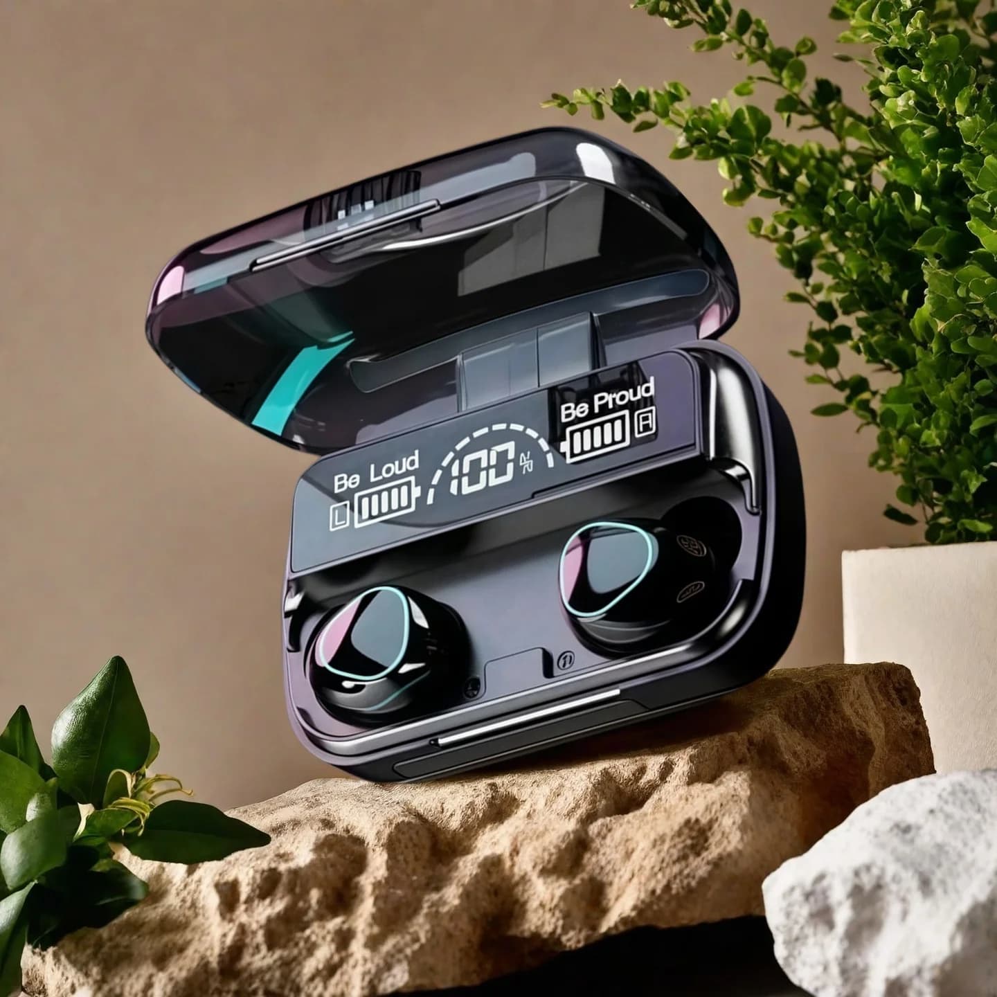 Auricolari Bluetooth Wireless M10 Originali - Cuffie Sportive All-in-One con Cancellazione Attiva del Rumore, Audio Stereo e Microfono Integrato