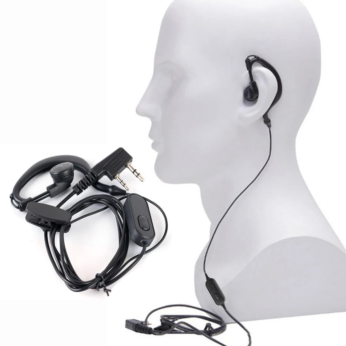 Auricolare K Porta Cuffie Per Walkie Talkie Accessori QuanSheng Baofeng UV 5R 5re 5ra Uv 5r UV-82 BF-888S 666S 777S Auricolare