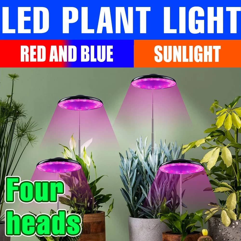Lampada LED a Spettro Completo per Coltivazione Piante 5V, Illuminazione per Coltivazione Idroponica Indoor, Serra, Tenda, Piante Grasse, Fiori e Semi