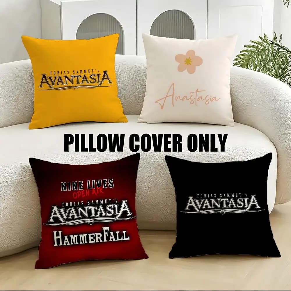 Symphonic A-AvantasiaS Cushion Cover 4Pcs Soft Plush Throw Pillow Covers 40x40 45x45 for Sofa Bedroom