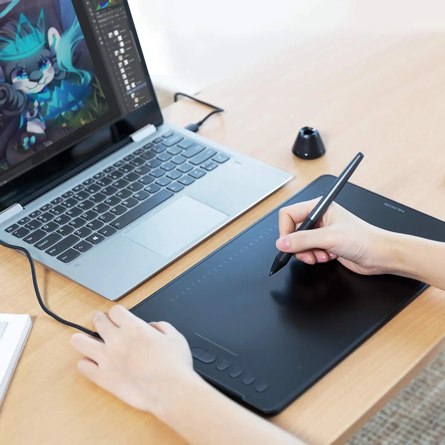 Hot Sale H1161 11.6 Inch Professional Wireless Interactive Digital USB Drawing Pen Graphic Design Tablet