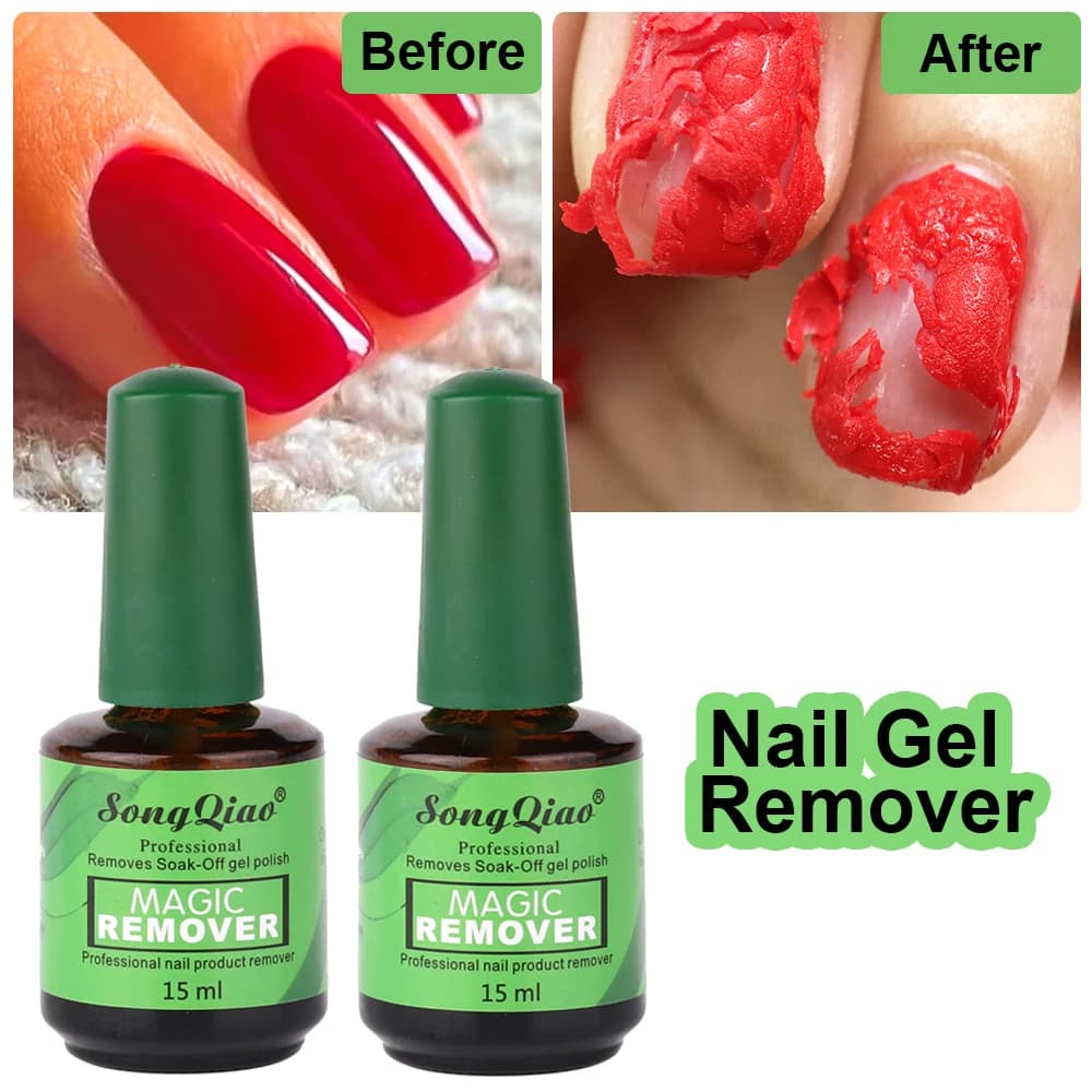 1/2/3 pcs. 15ml Gel Nail Polishing Effect Scoppio, Quick Removal Magical UV LED Soak Off, Gel for Removing Nail Polish, Manicure Tools