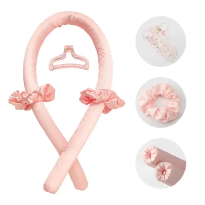 Set of 1/3/5 Pieces of Women's Heat-Free Bigodini, Heat-Free Eyelashes Hairband, Makes Soft and Shiny Hair, Hairstyle Tools
