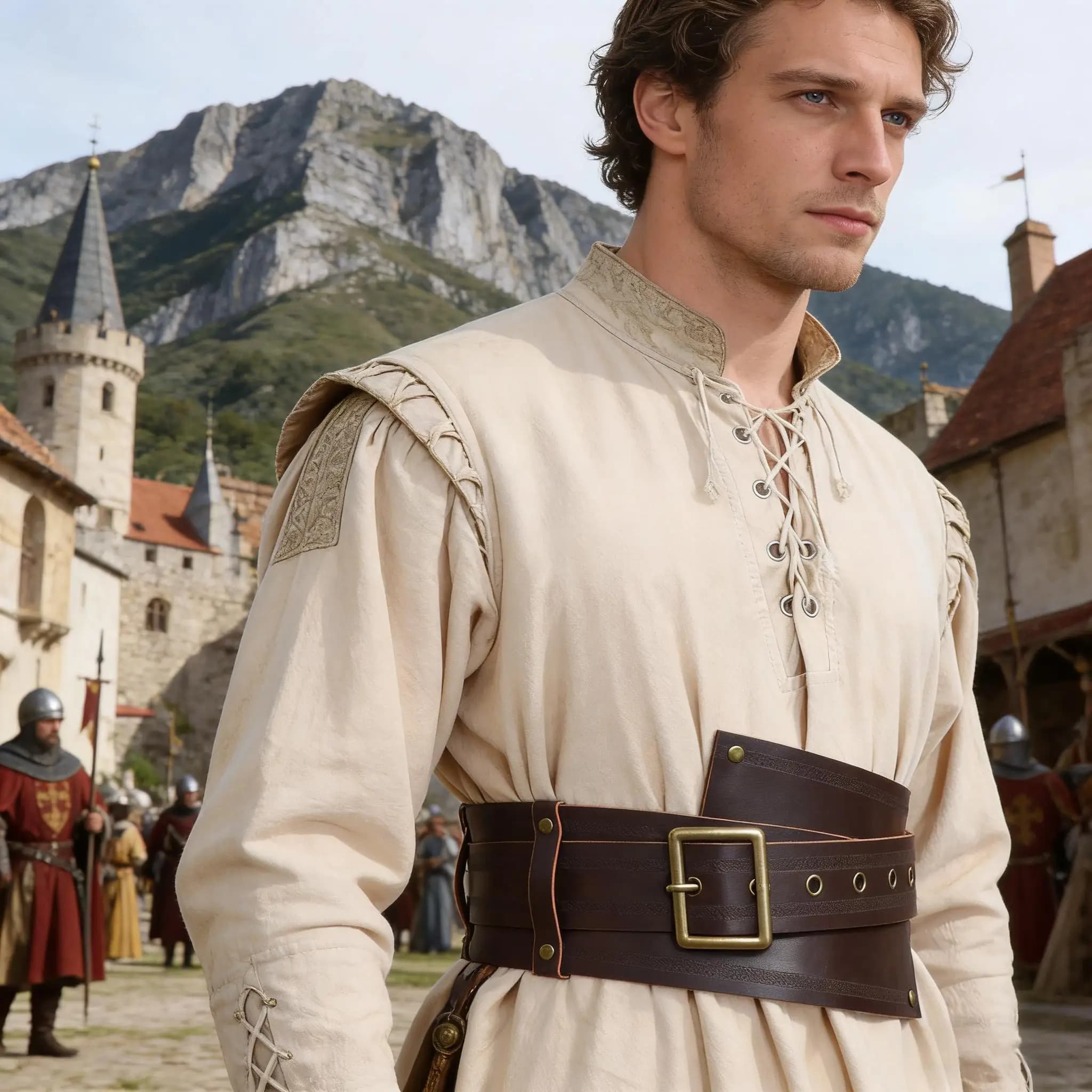 Cintura corsetto vichinga in ecopelle con lacci per donna, cintura larga rinascimentale, per LARP, abbigliamento medievale quotidiano, auto
