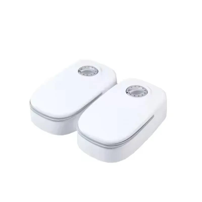 Distributore Automatico di Cibo per Animali ST Moderno con Motivo Solido, Ciotola in Plastica da 500ml, Dispenser per Gatti e Cani Alimentato a Batteria