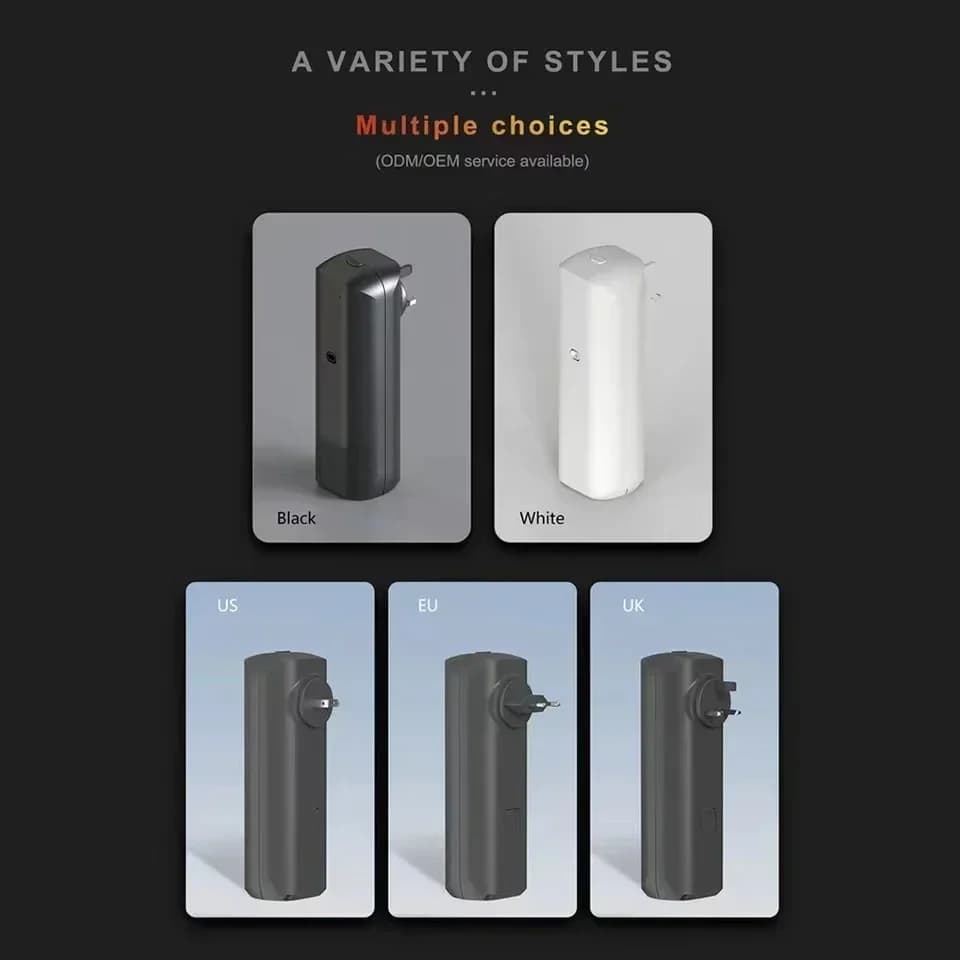 Deodorant machine for perfume environments with wall mounted plug-in essential oils diffuser with Bluetooth app control for home office