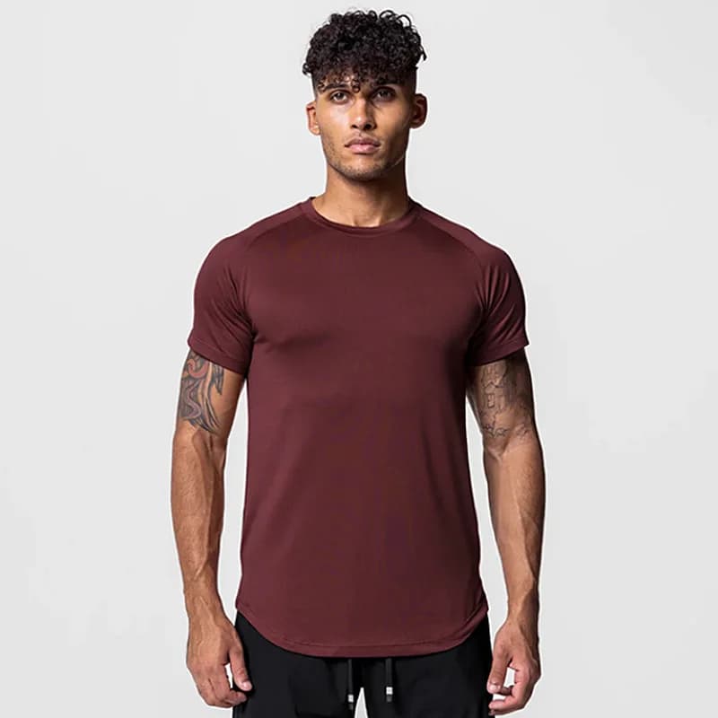 Magliette da jogging da palestra da uomo Magliette sportive a compressione ad asciugatura rapida Camicie da corsa fitness Camicie a maniche corte Abbigliamento sportivo in jersey maschile
