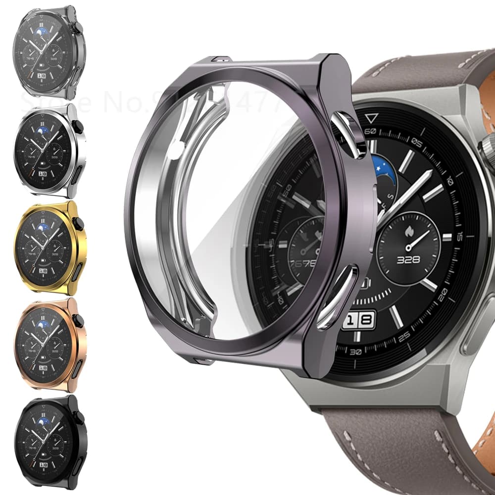 Placcatura Custodia protettiva in TPU morbido per Huawei Watch GT 3 Pro 43mm 46mm Custodia Smartwatch Protezione schermo per Huawei Watch GT3 Pro