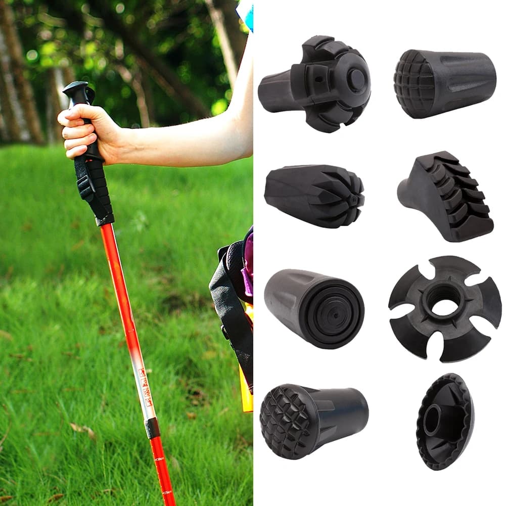 Outdoor walking sticks, trekking accessories, adjustable snow stick, round mud protection set for walking sticks