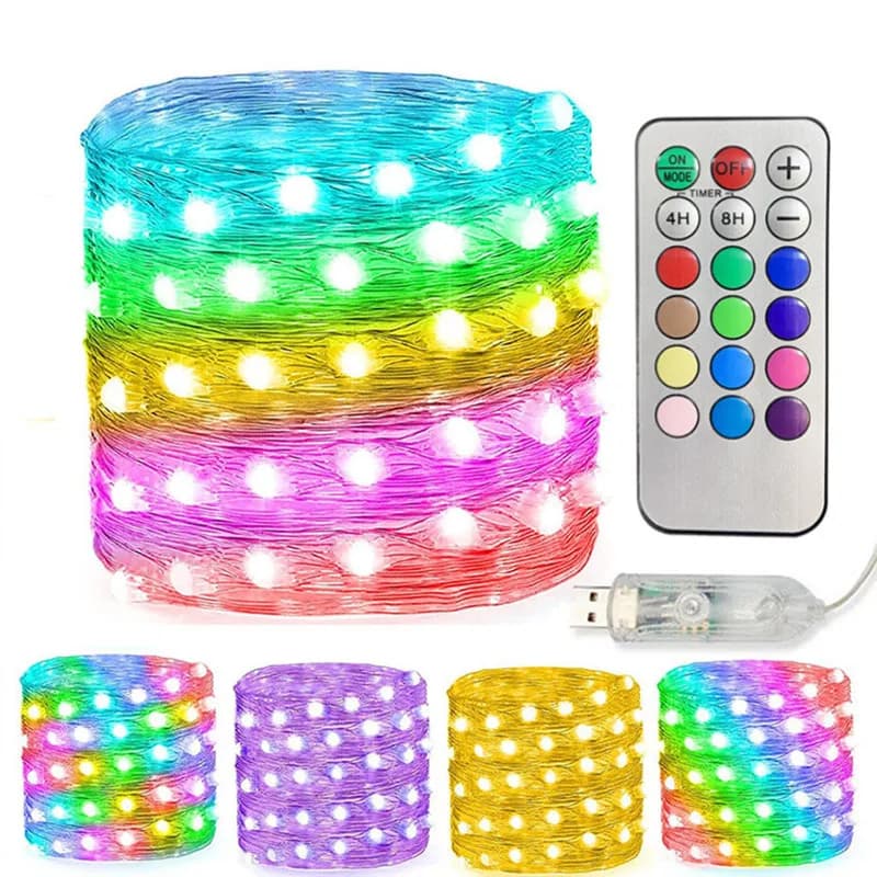 10M Natale Decorazione della festa nuziale Luce WS2812B SK6812 Pixel RGB Bluetooth LED Fata Stringa Indirizzabile Individuale USB 5V