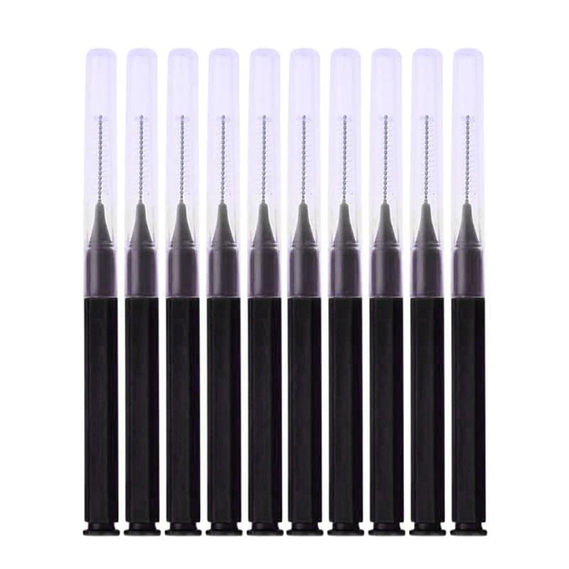 10 pz Micro Spazzole Pieghevoli Microbrush Usa E Getta Applicatori Estensioni Delle Ciglia Colla Per Ciglia Spazzola di Pulizia per Ciglia