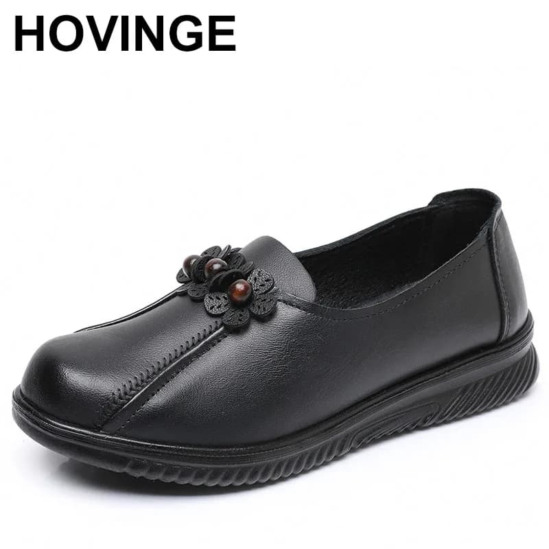 Versatile Leather Shoes Spring Autumn Fashion Casual Party Footwear New Arrival Vintage Women's