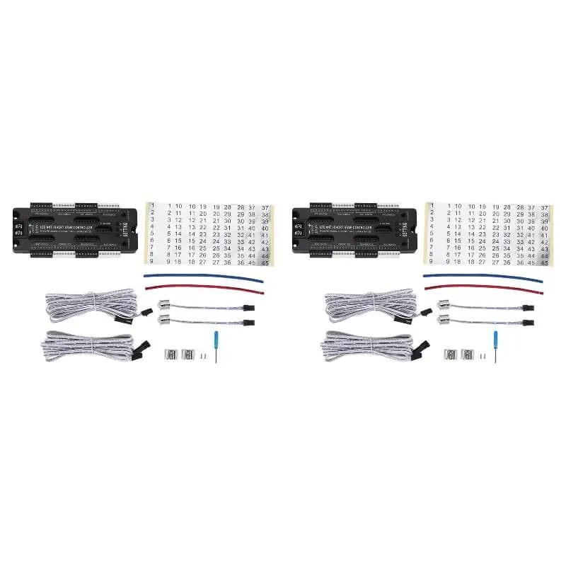 2PackX(For Stairs Flexible Strip Indoor LED Motion Sensor 32 Channels Adjustable Brightness DC 12V 24V Stair Light Controller)