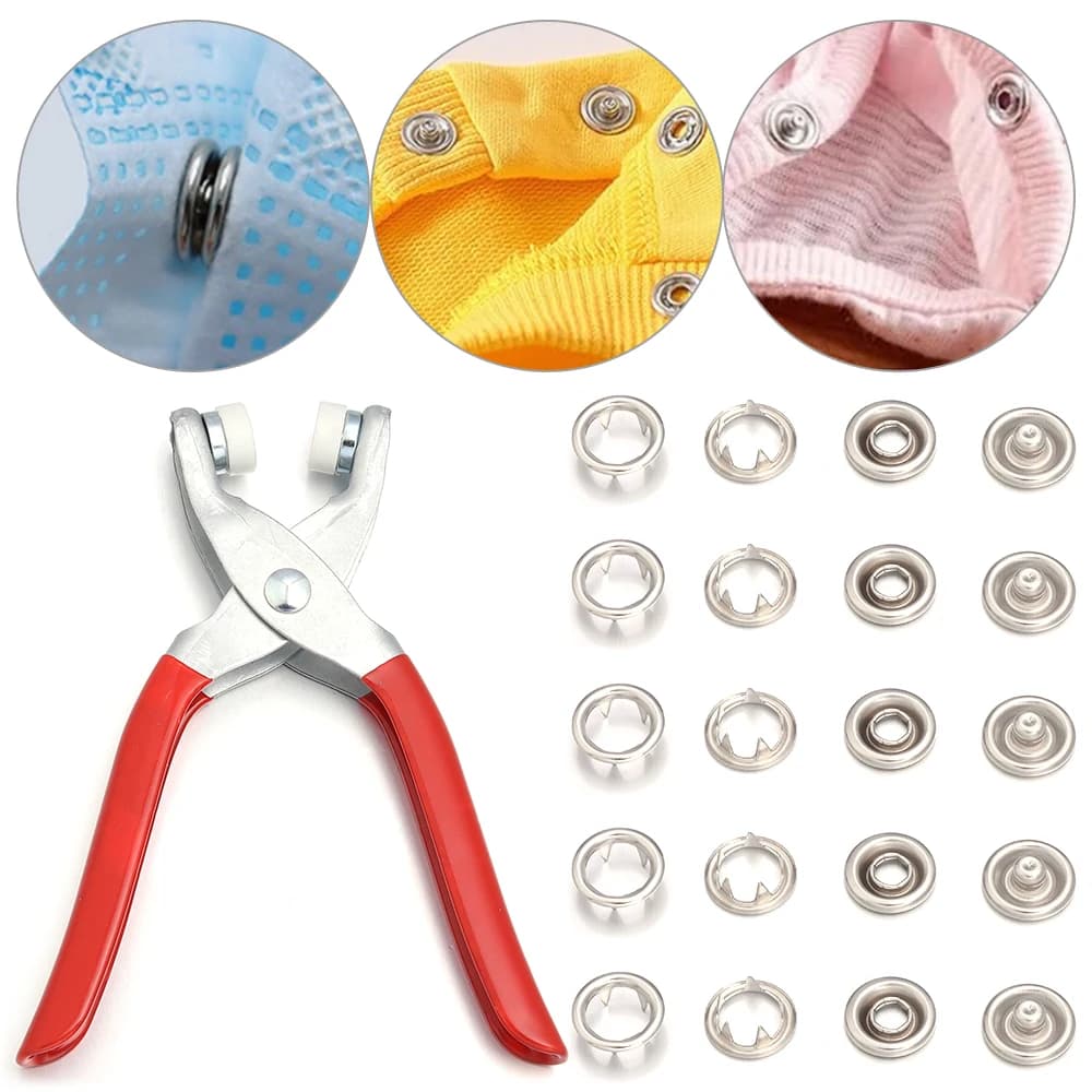 50 set 7.5/9.5/11mm push button iron push button metal studs fasteners for crafts sewn bags for leather clothes diy accessories