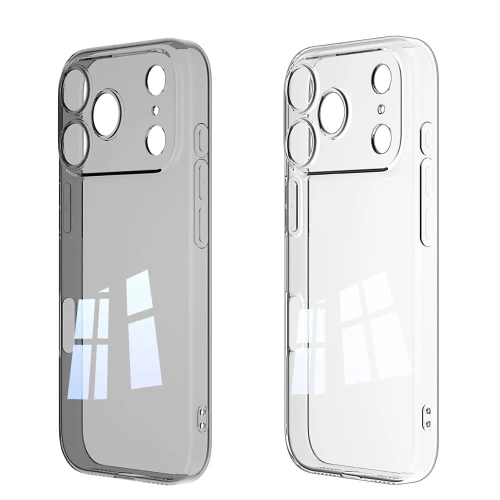 Custodia morbida in silicone nero trasparente per iPhone Air 17 16 16E 15 14 13 12 Pro Max Plus Mini Cover posteriore ultra sottile trasparente