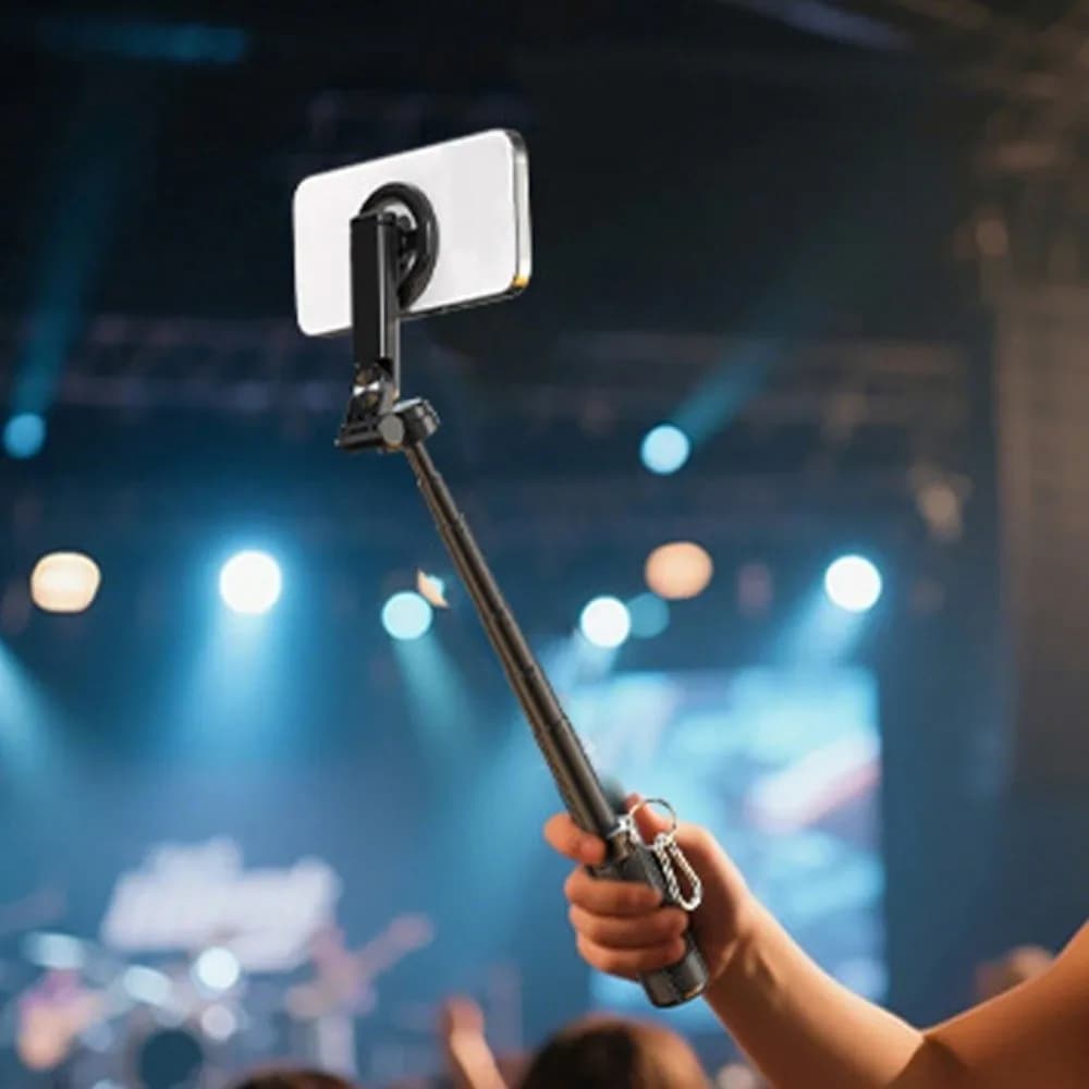 Bastone selfie magnetico Bluetooth Bastone selfie telescopico portatile portatile Treppiede per selfie stick allungabile leggero